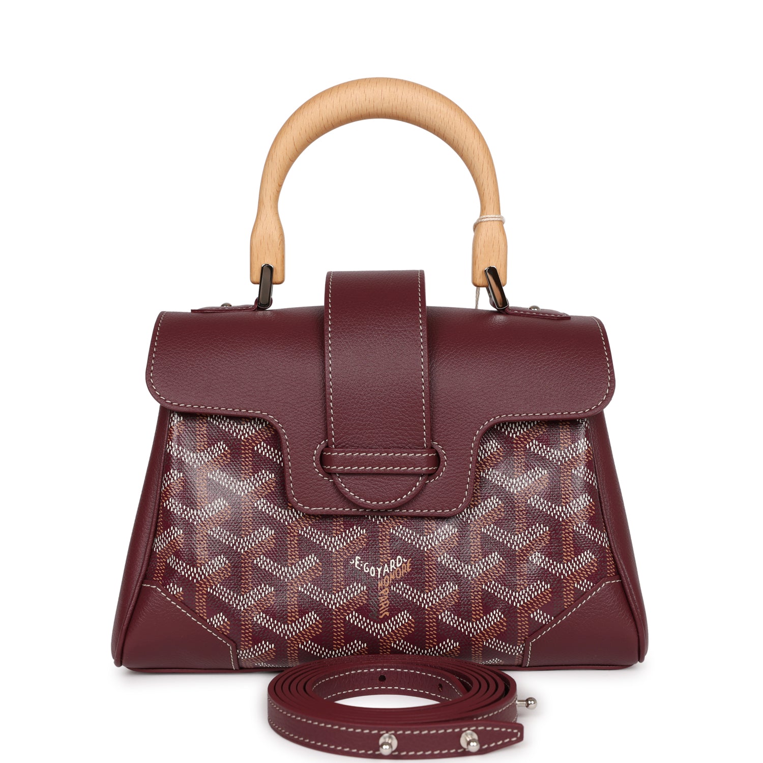 On Sale Goyard Saigon Souple Mini Burgundy Goyardine Palladium Hardware