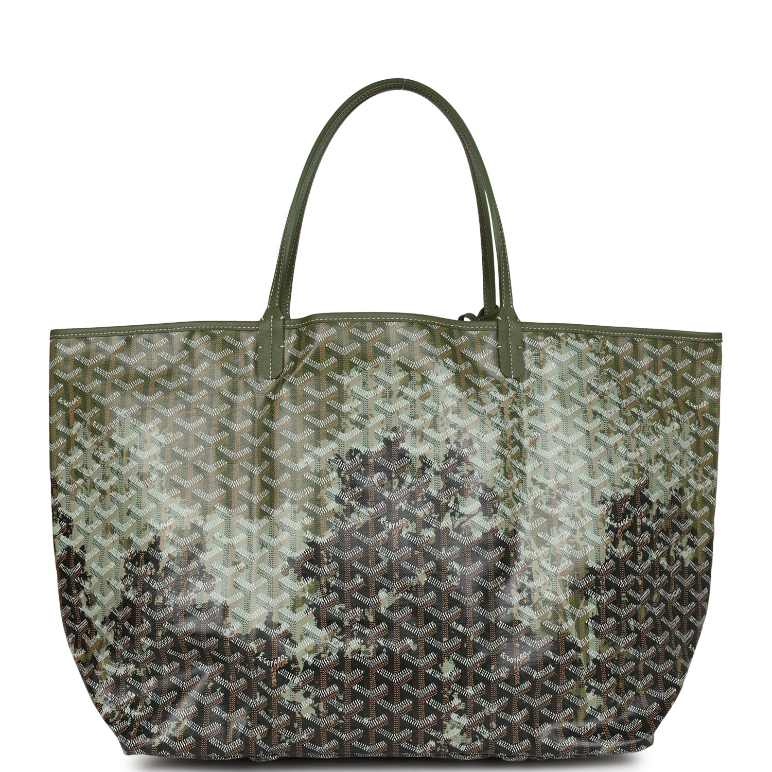 On Sale Goyard St Louis GM Canopee Green Goyardine Canvas Palladium Hardware