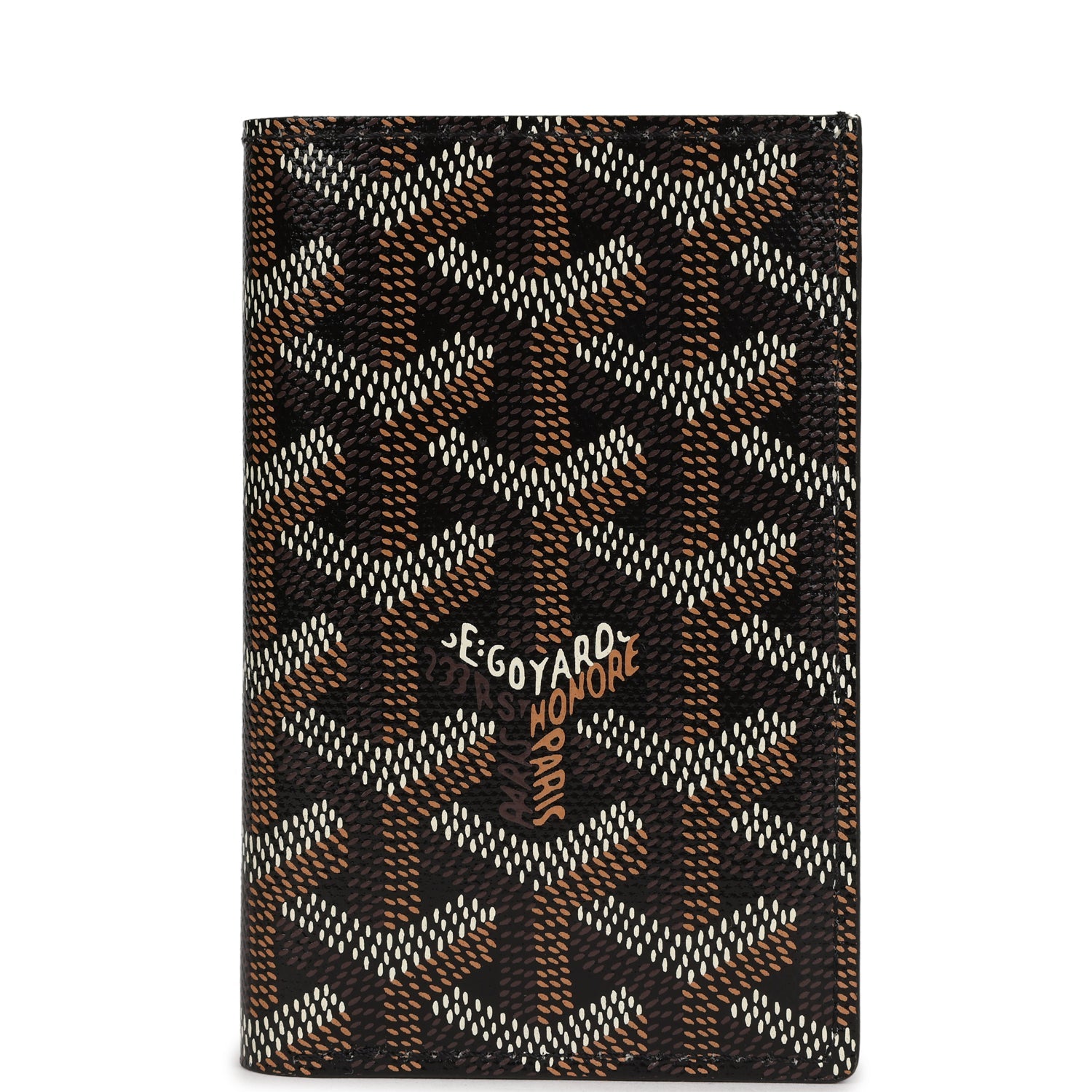 On Sale Goyard St. Pierre Wallet Black Goyardine Canvas and Vauzelles Calfskin