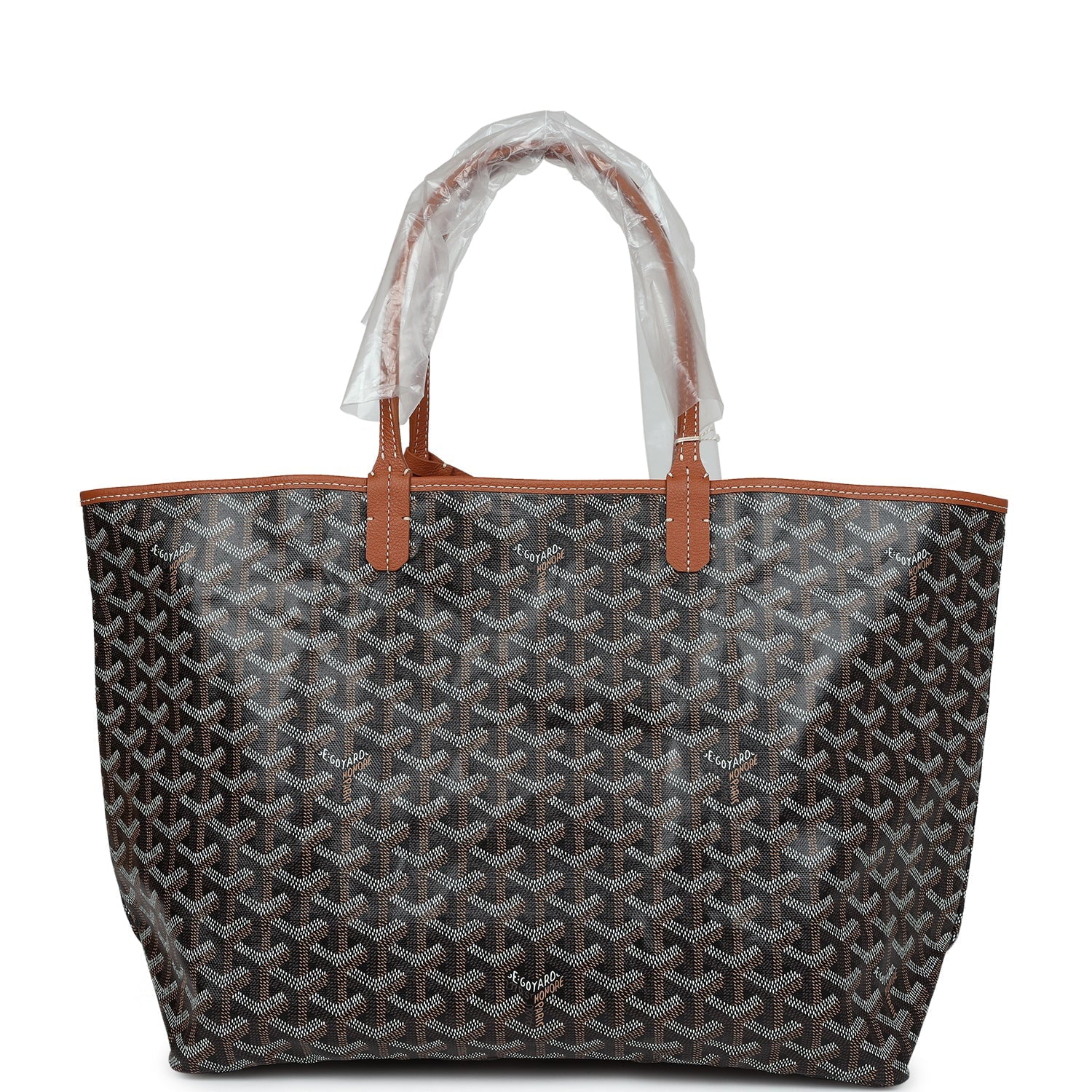 On Sale Goyard Goyardine Black St. Louis PM Tote Bag Palladium Hardware