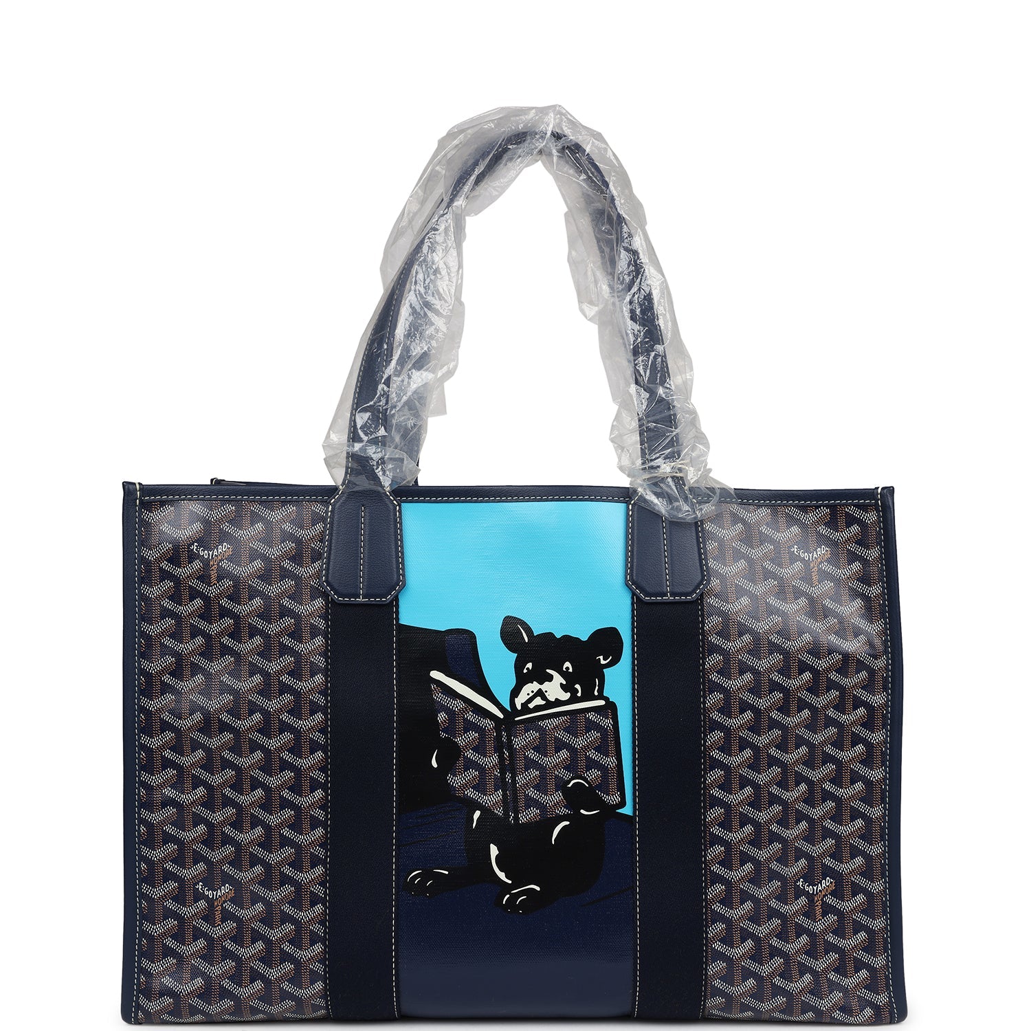 On Sale Goyard Villette Tote Bag MM Navy Blue Goyardine Canvas & Chevroches Calfskin